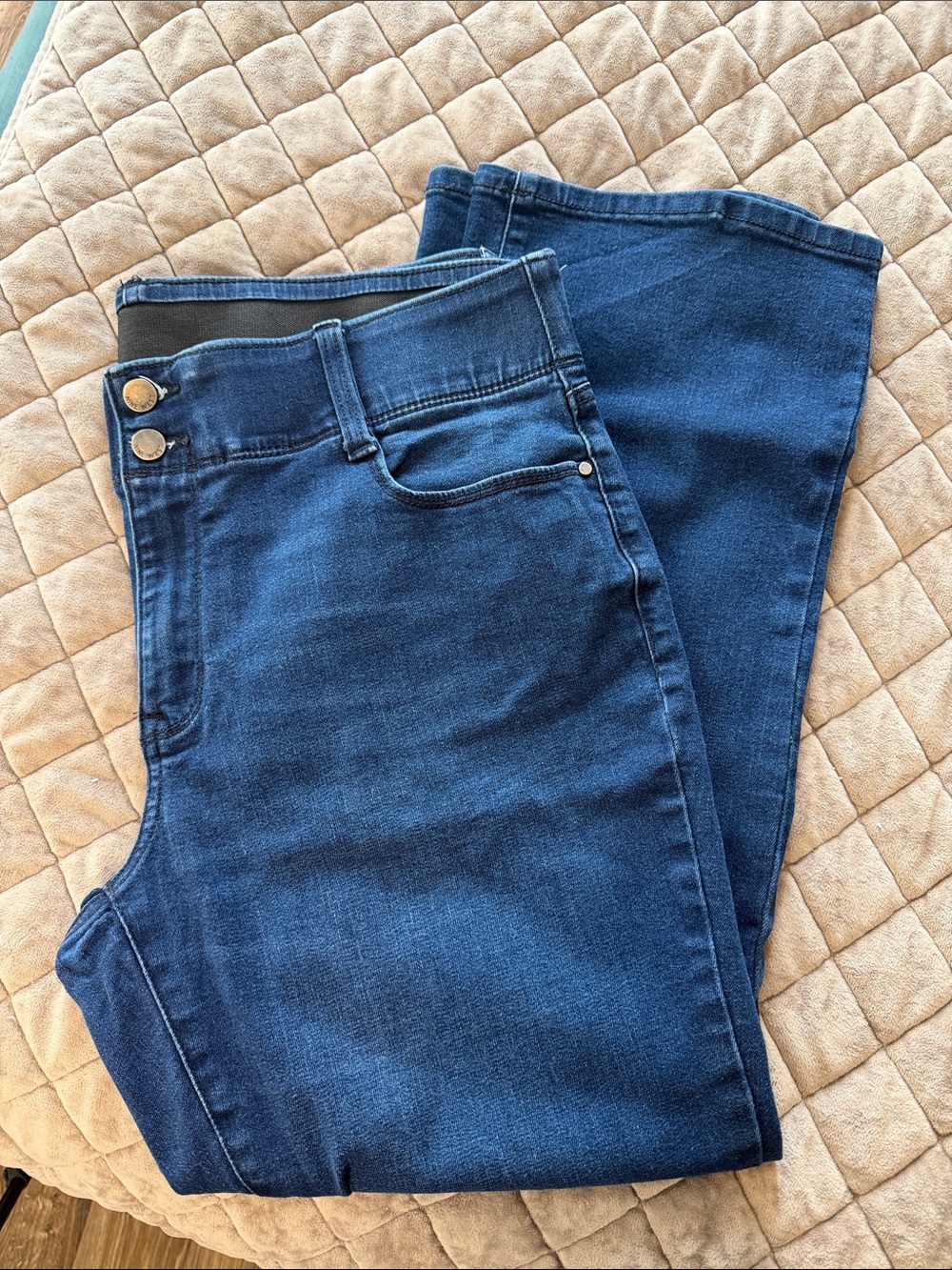 Nine West Dark Blue Bootcut Jeans 14s
